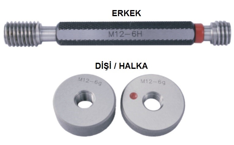 METRİK NORMAL DİŞ VİDA KONTROL MASTARI